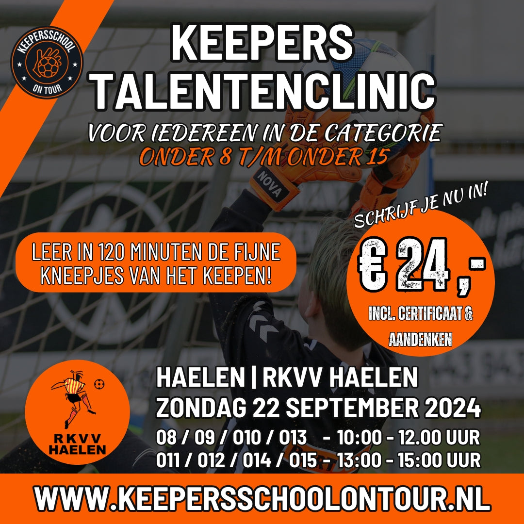 Keepersclinic RKVV HAELEN - 22 september 2024